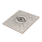 Carreau Art de l'espace rétro oculaire (Côté)