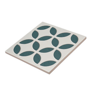 Carreau Art de mosaïque ethnique blanc blanc blanc foncé v