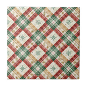 Carreau Art de motif de plaid tartan écossais festif de va