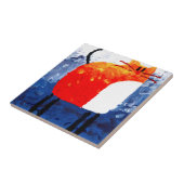 Carreau Art de peinture de dessin d'amusement de chat fait (Côté)