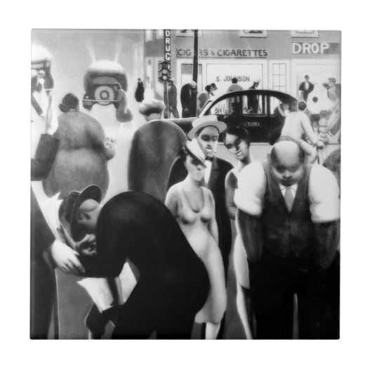 Carreau Art de Renaissance de Harlem - "ceinture noire " (Devant)