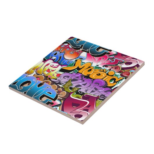 Carreau Art de rue de graffiti (Côté)