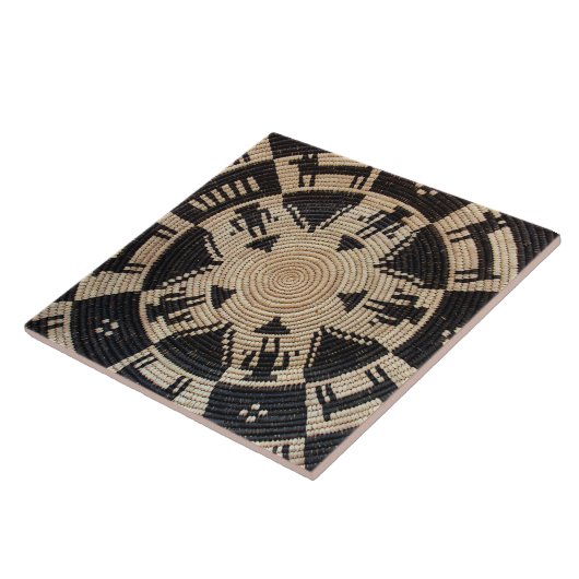 Carreau Art de tissage du panier Apache (Côté)