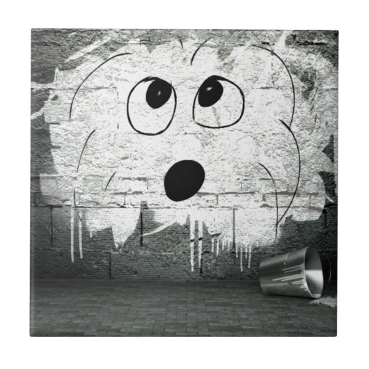 Carreau Art de Tulear Graffiti de coton (Devant)