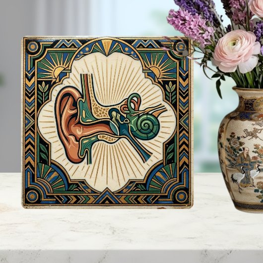 Carreau Art Deco Anatomical Ear Laryngology 