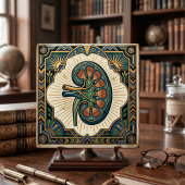 Carreau Art Deco Anatomical Kidney Nephrology