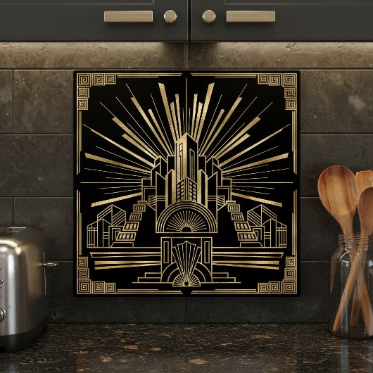 Carreau Art Deco Architectural Geometric Pat#7 ID1196