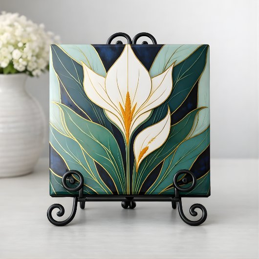 Carreau Art Deco Calla Lily Flower