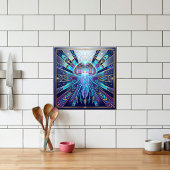 Carreau Art Deco Celestial Jellyfish Deep Sea Glow Ceramic