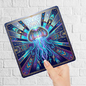 Carreau Art Deco Celestial Jellyfish Deep Sea Glow Ceramic