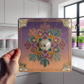 Carreau Art Deco Desert Disco Mandala Ceramic Tile