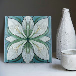 Carreau Art Deco Floral Wall Decor Art Nouveau Blue<br><div class="desc">Welcome to CreaTile! Here you will find handmade tile designs that I have personally crafted and vintage ceramic and porcelain clay tiles, whether stained or natural. I love to design tile and ceramic products, hoping to give you a way to transform your home into something you enjoy visiting again and...</div>