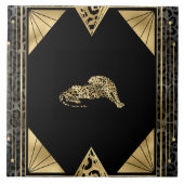 Carreau Art Déco I (noir/or) (Devant)