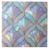Carreau Art Déco iridescent vitrail ID1177 (Devant)