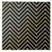 Carreau Art déco noir et or (Devant)