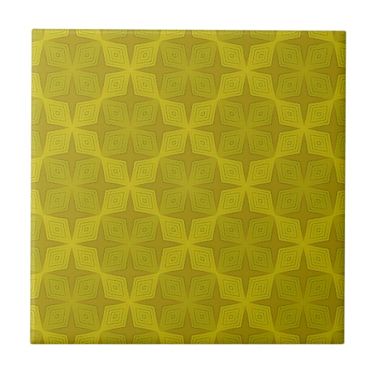 Carreau Art déco olive verte géométrique (Devant)