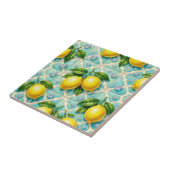 Carreau Art Déco sans couture citrons et diamants (Côté)