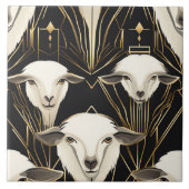 Carreau Art Déco Sheep No1 (Devant)