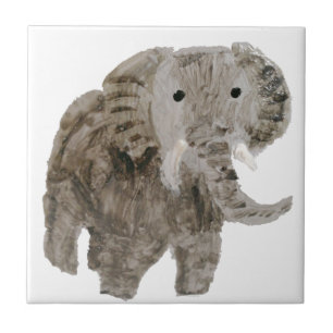 Carreau Art d'éléphant d'animal sauvage