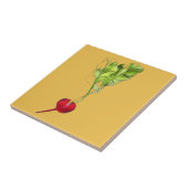 Carreau Art d'illustration d'aquarelle végétale Radical (Côté)