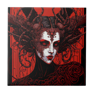 Carreau Art d'Imaginaire noir noir noir foncé