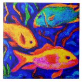 Carreau Art du poisson tropical (Devant)