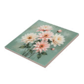 Carreau Art Élégant Chrysanthème Rose (Côté)