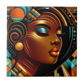 Carreau Art féminin africain-américain (Devant)