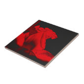 Carreau Art Floral Rouge Hot Rosebud (Côté)