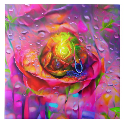 Carreau Art Floral Surreal (Devant)