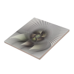 Carreau Art fractal de forme 3D abstraite moderne