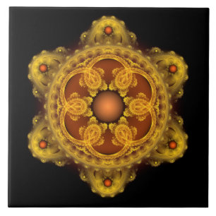 Carreau art fractal mandala de fée