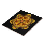 Carreau art fractal mandala de fée (Côté)