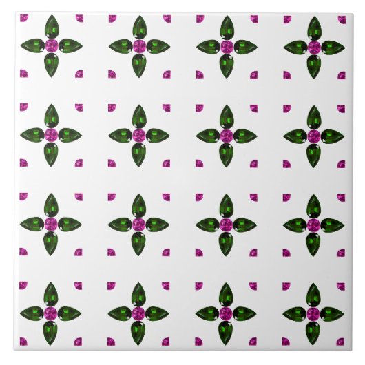 Carreau Art Gemstone, Vert Violet (Devant)