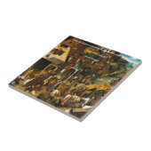 Carreau Art hollandais du XVIe siècle & Proverbe célèbre (Côté)