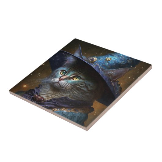 Carreau Art Imaginaire Chat Witch (Côté)