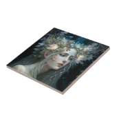 Carreau Art Imaginaire de déesse d'argent (Côté)