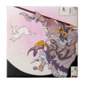 Carreau Art japonais oriental frais de Dieu de singe (Devant)