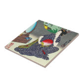 Carreau Art japonais traditionnel frais de geisha de (Côté)