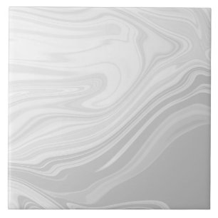 Carreau Art liquide marbré gris blanc moderne