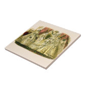 Carreau Art Mariage victorien Imprimer Robe de mode (Côté)