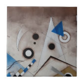 Carreau Art moderne de la moitié du siècle abstraite de (Devant)