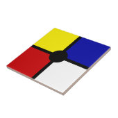 Carreau Art Moderne D'Inspiration Mondrienne Et Couleurs D (Côté)