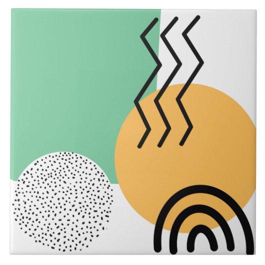 Carreau Art moderne du milieu du siècle (Devant)