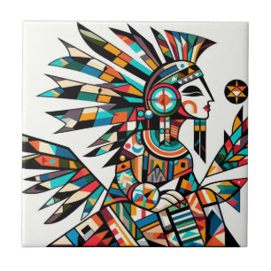 Carreau Art natif de Kachina Dancer