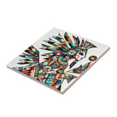 Carreau Art natif de Kachina Dancer (Côté)