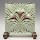 Carreau Art Nouveau Blush Alabaster Floral