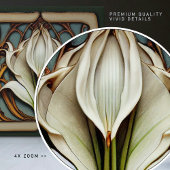 Carreau Art Nouveau Calla Lily symétrique Mur Floral Art N