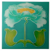 Carreau Art Nouveau ceramic firepkace Wall Tile (Devant)