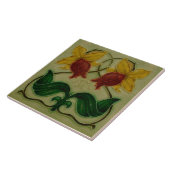 Carreau Art Nouveau ceramic fireplace wall tile (Côté)